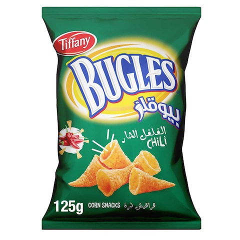 Tiffany Bugles Chili Corn Snack, 125g