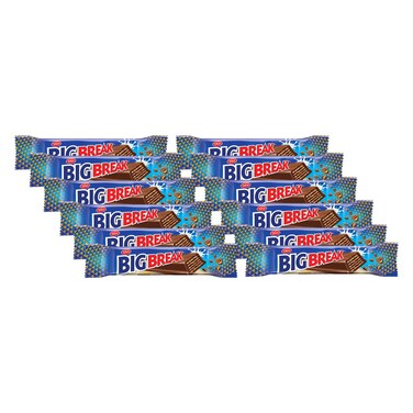 Tiffany Big Break Crunchy Wafer Fingers in Creamy Milk Chocolate, 28.5g Pack of 12