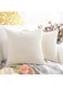 Coolchic Throw Pillow Covers Set of 2, Corduroy Decorative Pillow Covers Square Pillow Cases Soft Comfor Cushion Case Home Sofa Decor 18 X 18 Inch (Beige, 18"x18")