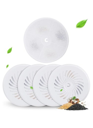 Cat Water Fountain Filters Units, Compatible with EVERSWEET 2S, 3/3Pro, Solo PUREDRINK Water Fountain, Cat Water Fountain Filters, 4-Layer Filtration Pet Water Fountain Filter Replacement (5PCS)