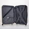 STARGOLD 4 Pack Of Hardside Spinner Number Locked Luggage Trolley