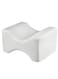 Memory Foam Knee Pillow for Side Sleepers - Orthopedic Knee &amp; Leg Cooling Pillow, Adaptive Bed Assistance Product, Leg Pillow for Sleeping Lower Back &amp; Hip Pain (White)