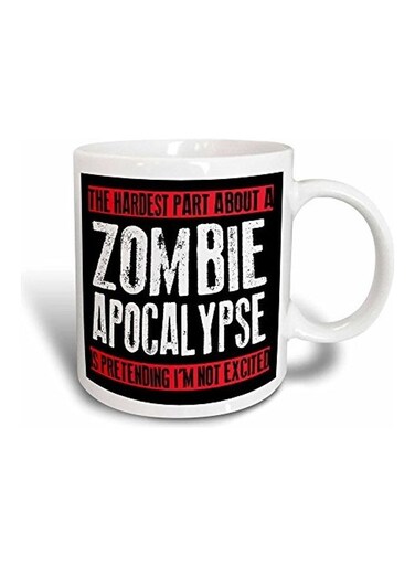 The Hardest Part About A Zombie Apocalypse Magic Transforming Mug Multicolour
