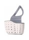 Dubai Gallery Sink Shelf Soap Sponge Drain Rack White/Grey 24.5Centimeter