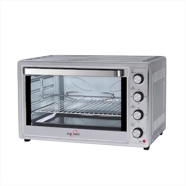 STAR TRACK ST-100SSW-E02200 100L Electric Oven, Self-Clean, Rotisserie &amp; Convection   2200W   120-Min Timer   8 Heating Elements   Perfect for Baking, Grilling &amp; Roasting