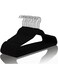 Dot Gift&Acirc;&reg; 10-Pack 45cm Black Non-Slip Velvet Hangers - Slim Space-Saving Coat &amp; Pant Hangers with 360&Acirc;&deg; Swivel Hook