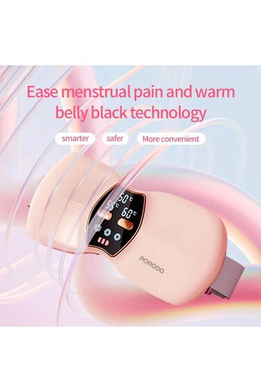 Lifestyle Cordless Heat Wave Massage Pad with Adjustable Heat, Vibration &amp; Digital Display