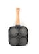 Nye Omelette Pan, Maifan Stone Four-Hole Omelette Pan, Flat-Bottomed Non-Stick Egg Dumpling Pan, with Even Heat Conduction, Suitable for Breakfast, Fried Eggs