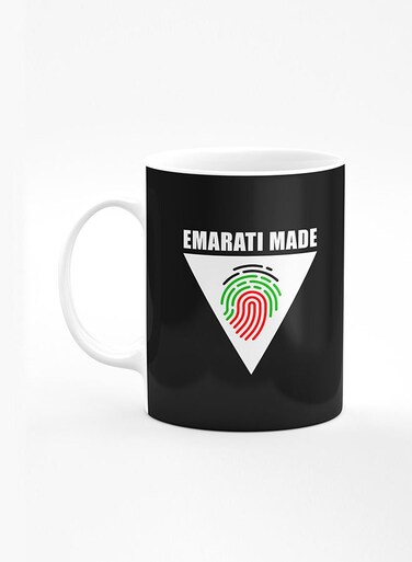 Designer Printed Coffee Mug with Heavy Duty Handle 11oz Ceramic Personalised Gift Mugs Cup [Microwave Safe &amp; Dishwasher Proof] - Emarati Made Triangle