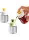 3.38 OZ/100ml Mini Glass Salad Oil Squeeze Bottle, Compact And Easy To Handle, Portion Control for Kitchen, Suitable For Soy Sauce, Vinegar, Honey, Cooking Oil Dispensers, Kitchen Gadgets (2 Pack)