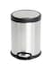 Orchid Stainless Steel Trash Bins, Recycle Bins, Round Step Waste Bin with Soft Close Lid, Durable Cantilever Foot Pedal Mechanism Steel Step Trash Can Wastebasket, Garbage Container Bin (5 Litre)