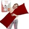 CRAFT&Acirc;&reg; Full Body Long Pillow with Cotton Cover - Burgundy, 50 x 120 cm