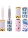 QUEENADA 2 Sets Lint Rollers for Pet Hair - Tough On Lint(2 Handles+8 Roller),Chlorine-Free Sticky Roller,Extra Sticky