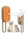 DIWANAE Steam Cat Brush, 3 In1 Cat Steamy Brush, Self Cleaning Spray Comb for Cats Massage Shedding, Rechargeable Steaming Cat Grooming Brush for Removing Tangled and Loose Hair (Gray)