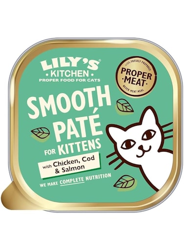 LILY'S KITCHEN Chicken Cod &amp; Salmon Pate Kitten Wet Food - 85G