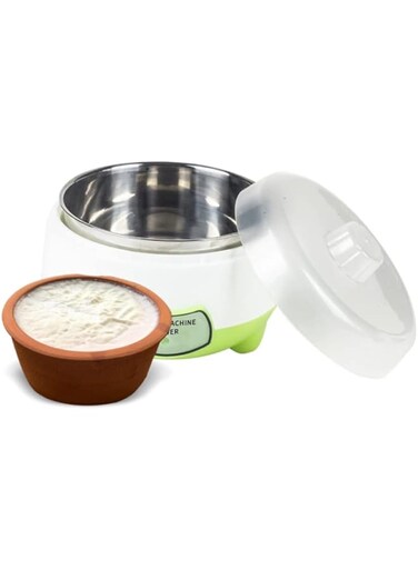 Sulfar Yogurt Maker Machine, Stainless Steel Inner Container Electric Yogurt Maker, DIY Maker for Home KitchenPlastic and Stainless Steel 1 Liter Automatic Yogurt Maker