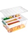 TERRIFI Plastic Storage Box with Removable Tray Caddy, Clear Art Supply and Craft Organizer Bin with Lid, Playroom Container for Lego, Beads, Crayons, Tools, Sewing, Playdoh, and Toys