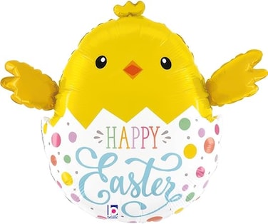 24" Easter Egg Chick Foil Balloon