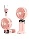 Portable Handheld Fan, 5 Wind Speeds mini Fan with Aromatherapy, Very convenient for Outdoor Travel (Pink)