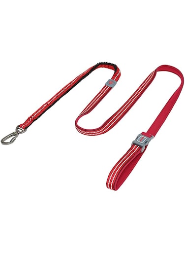 Doco Dcv2072S Vario Easy Snap Bungee Reflective Leash, Small, Red
