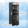 Star Track 350L Showcase Chiller &ndash; Adjustable Shelves, LED Lighting, No Frost, and Easy Mobility