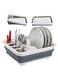 Collapsible Dish Drainer Rack Foldable Kitchen Drying Rack Space Saving Dish Organizer 36x31cm