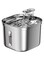 Bab Al Hawaig, Cat Water Fountain Stainless Steel, Pet Fountain Dog Water Dispenser 2.2L for Cats and Small Dogs Dispenser Water Bowl