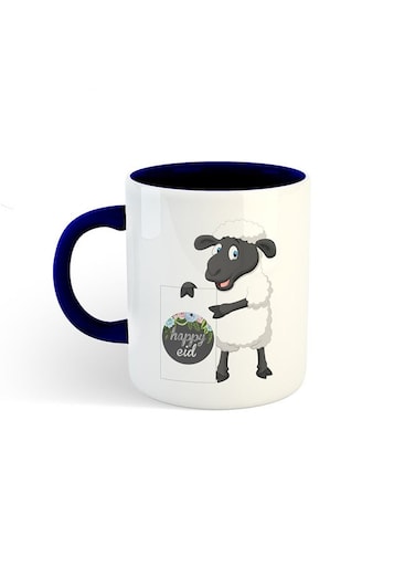 Al-Adha Sheep Printed Mug White/Navy