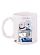 Cartoon Printed Coffee Mug White/Blue/Grey