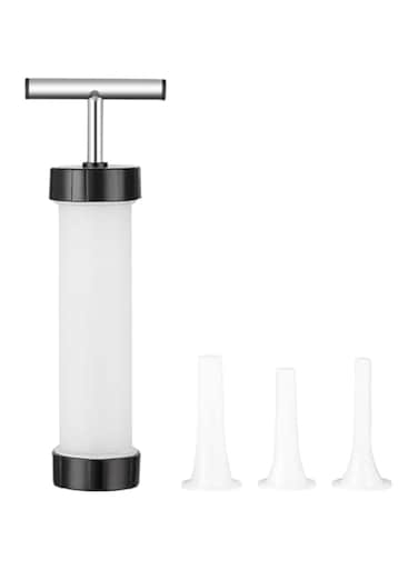 Yardwe Manual Sausage Maker Meat Grinder Stuffer with 3 Tubes for Home, Market, Restaurant
