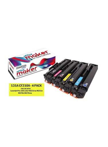131A 4-Pack Office Maker Toner Cartridge Set multicolour