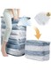 8 Packs Vacuum Storage Bags, Space Saver Bags, Jumbo Cube, Large Vacuum Sealer Bags for Comforters Blankets Bedding, Closet Organizer, Space Bags Vacuum Storage Bags, Clear (S-70x50x32cm, 8pcs)