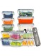 12 PCS Airtight Food Storage Containers with cutlery set, food box, Re-usable Plastic Food Containers, Meal Prep Container, prep food set, bento lunch box, bento, lunch box for adults, Microwave Safe