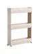 Dubai Gallery 3-Tier Portable Trolley Storage Rack Organizer Beige