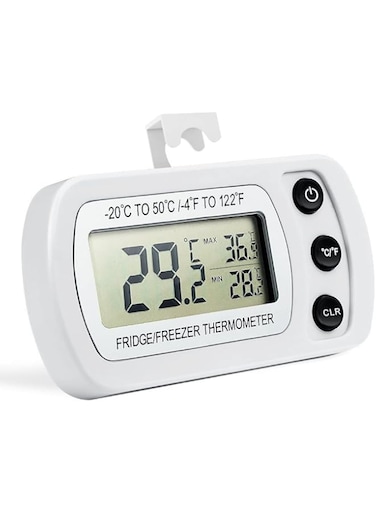 Exrp Digital Refrigerator Freezer Thermometer,Max/Min Record Function with Large LCD Display