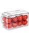 Durable Fridge Container with Lid, Impact-Resistant, Airtight Locks, Built-in Folding Handle