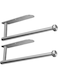Paper Towel Holder for Kitchen, Stainless Steel Adhesive Roll Paper Holder Towel Holder Self for Kitchen Bathroom Washroom Toilet,Available in Adhesive and Drilling (Silver 2Pcs)
