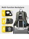 Mobcos Back Pack Green 8966 Premium Waterproof Anti-Theft Laptop Backpack with USB Charging Port &ndash; Oxford Business Travel Backpack for Men &amp; Women, Slim Lightweight Work &amp; College Bag