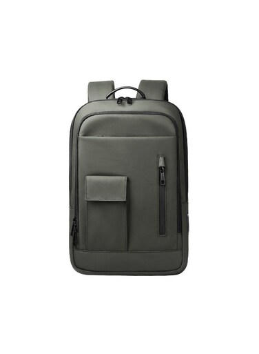 Mobcos Back Pack Green 8966 Premium Waterproof Anti-Theft Laptop Backpack with USB Charging Port &ndash; Oxford Business Travel Backpack for Men &amp; Women, Slim Lightweight Work &amp; College Bag