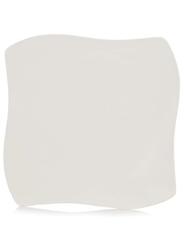 Symphony Wave Plate, 24 X 2.5 Cm - White