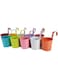 Metal Iron Flower Pot Vase Bucket Flower Hanging Pot Holders Garden Plant Planter Flower Seedlings Brigade Bucket Garden Patio Planter Home Decor 10PCS
