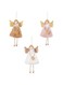 Christmas Angel Plush Doll Pendant Xmas Tree Hanging Decoration Party Ornaments (Set)