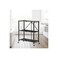 Heavy-Duty 3-Tier Metal Storage Rack with Wheels &ndash; Foldable Shelving Unit, 87&times;72&times;34 cm