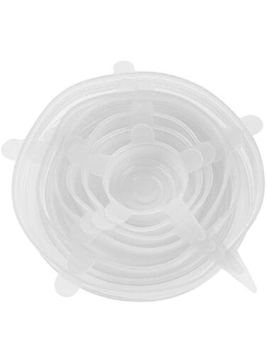 Dubai Gallery Set Of 6 Kitchen Pan Lid Cover White 8Centimeter