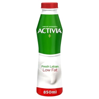 Activia Low Fat Fresh Laban, 850ml