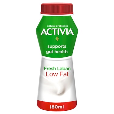 Activia Low Fat Fresh Laban, 180ml