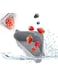 KASTWAVE Sink Strainers Basket Multifunctional Triangle Drain Shelf Sink Storage Holder Kitchen Organizer Corner Rack with Suction Cup for Kitchen Bathroom, Gray