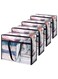 4 Pcs Clear Clothes Storage Bags, 40L Plastic Blanket Storage Bags, Foldable Moving Bags with Zipper, Waterproof and Dustproof, Sturdy and Durable&iuml;&frac14;&OElig;for Bedding, Duvet, Comforter&iuml;&frac14;&OElig;Pillow&iuml;&frac14;&OElig;Toys&iuml;&frac14;&OElig;46*23*38cm