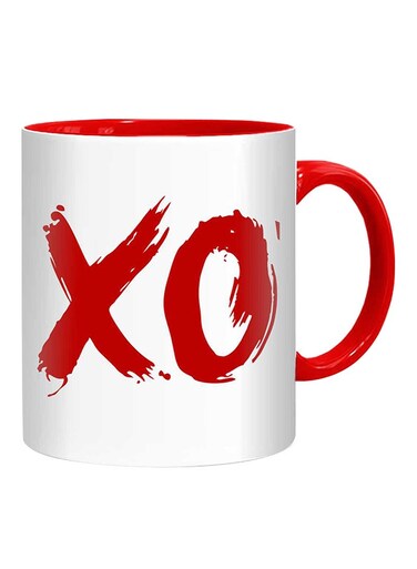 Styles XO Printed Mug White/Red