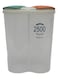 Clear Airtight Cereal Storage Food Container With Lids For Sesame Flour Dry Food 2500Ml - B 18x18x30 Cm Multicolour